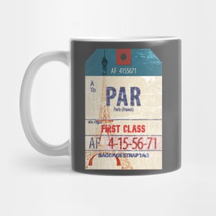 Paris France luggage tag Mug